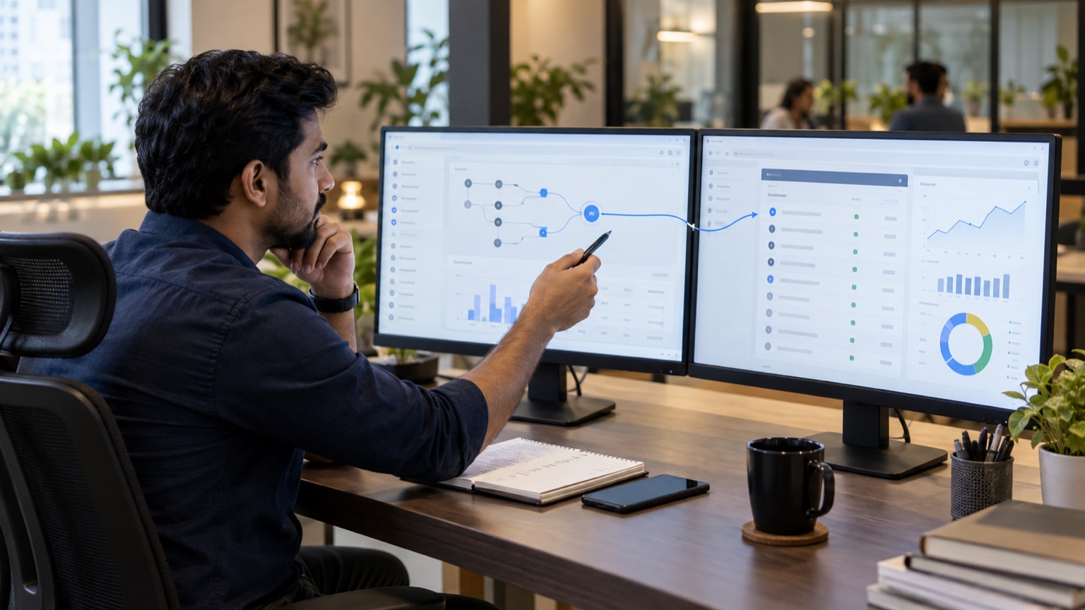 Analytics consultant mapping GA4 key events into Google Ads conversion actions for a lead funnel