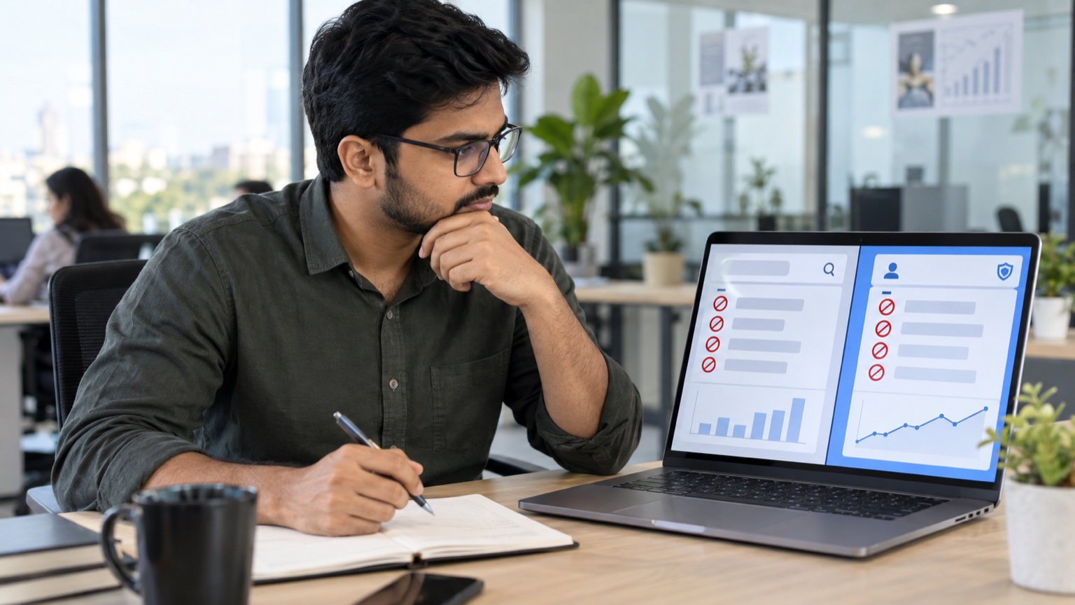 Indian PPC specialist comparing negative keyword blocks with brand exclusions in Google Ads